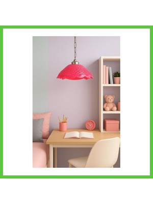 Bezos Fuşya Akrilik Avize Soft Pembe Modern Aydınlatma 35X35X12 cm Vengners