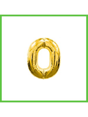 Bezos 0 Rakamlı Folyo Balon Gold Renk 40 Inç Vengners