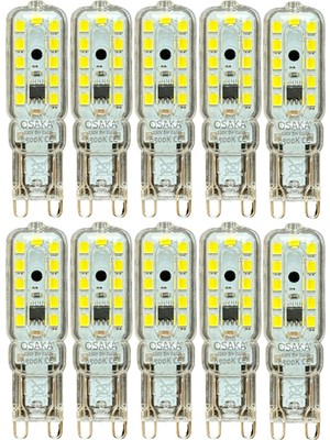 Happy Trend 5W 6500K Beyaz Işık G9 Duylu LED Kapsül Ampul, 10 Adet