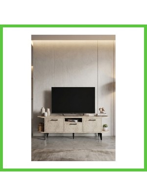 Bezos Mira Tv Sehpası Suntalam Ekru 160X35 cm Vengners