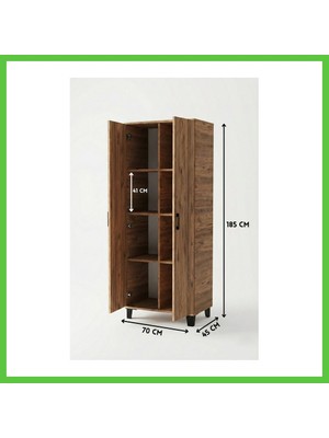 Bezos 8 Gözlü Kiler Dolabı Atlantik 70 cm Vengners