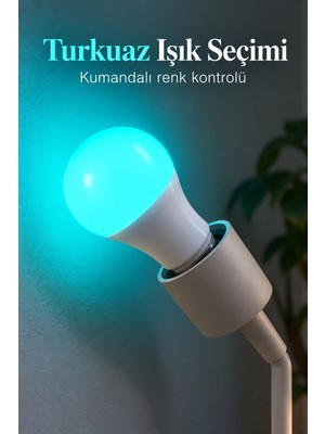 aklow akyoleticaret Kumandalı LED Ampul 10 W Güç Özellikli