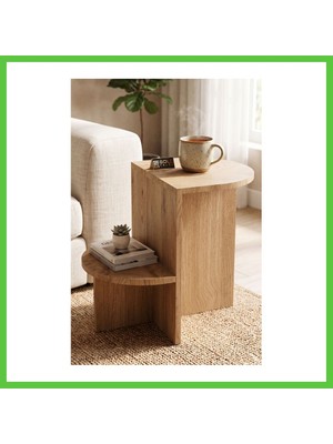 Bezos Yan Sehpa Çok Amaçlı Modern Tasarım Raflı Salon Koltuk Kenarı Sehpası Setro 6023 Sepet Vengners