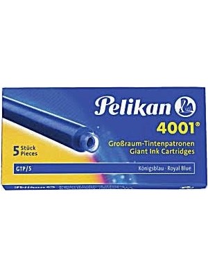 Pelikan 4001 Dolmakalem Kartuşu Dev Royal Mavi (5'li Kutu)