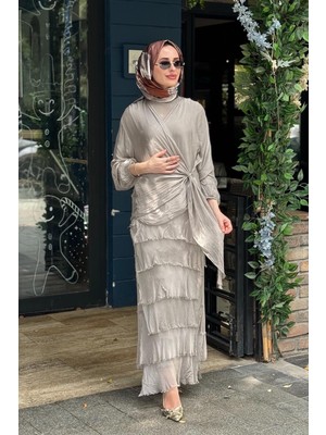 Moor Senfony Elbise 26S9030 Gri
