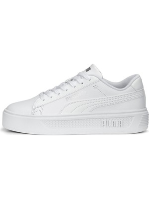 Puma Smash Platform V3 Kadın Beyaz Sneaker Ayakkabı 39075801
