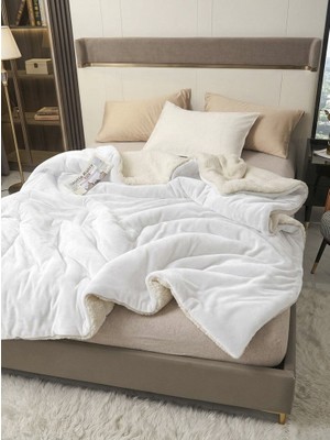 Mulberry Sherpa Polar Battaniye Çift Taraflı Çift Kişilik 220X240 cm