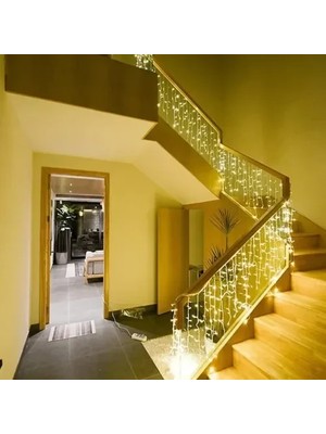 Milas Toptan Dinamik 100 LED Saçak Perde 3 Metre Dış Mekan