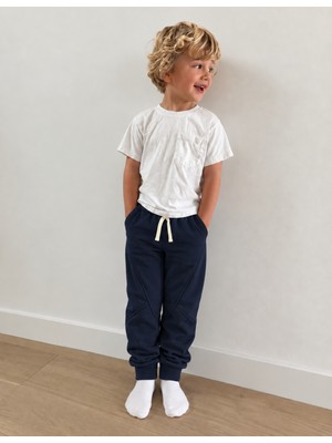 Organickid Bon Voyage Çocuk Lacivert Eşofman Altı