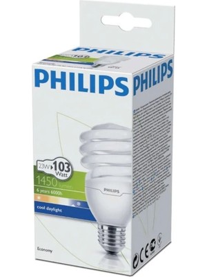 Philips Tasarruflu Ampul Spiral 23W Beyaz E27 Duy