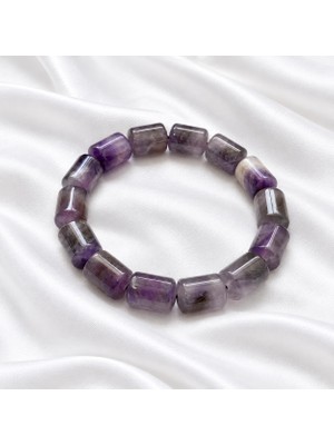 Moony Stone Silindir Ametist Bileklik
