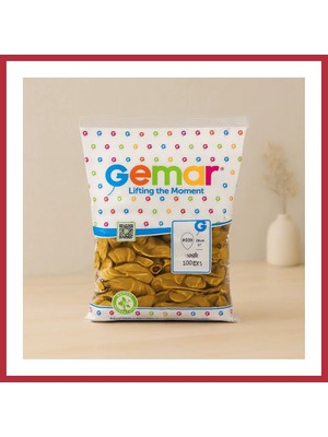 Bezos Metalik Gold Balon 11'' (28 Cm) 100'LÜ Paket Strsnl