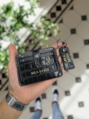 Visso Leather Visso 8600 Hakiki Deri Çıtçıtlı Akordeon Kartlık Kimlik ve Kağıt Para Bölmeli Kişiye Isme Özel Bay Bayan Çanta Yeni Ürün +Anahtarlık