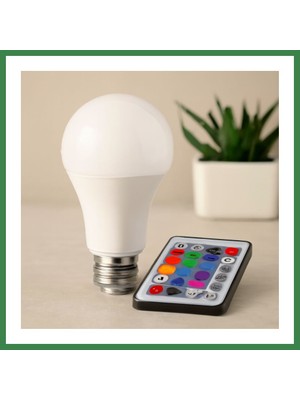 Bezos Kumandalı Rgb E27 LED Ampul 9W - 700 Lm, 15000 Saat BEZOS16