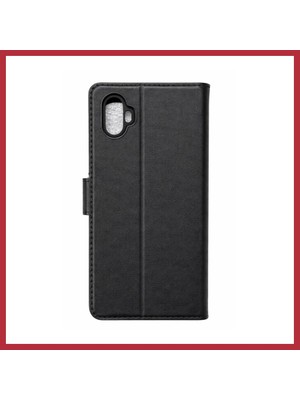 Bezos Samsung Galaxy Xcover 6 Pro Trend S Plus Kapaklı Kılıf - Siyah Strsnl