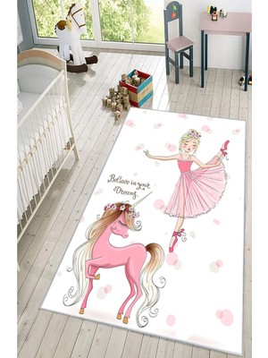 BigArts Home Çocuk Odası Halısı Kaymaz Taban Leke Tutmaz Yıkanabilir Oyun ve Bebek Odası Halısı