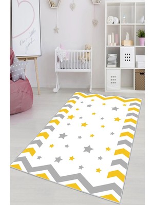 BigArts Home Çocuk Odası Halısı Kaymaz Taban Leke Tutmaz Yıkanabilir Oyun ve Bebek Odası Halısı