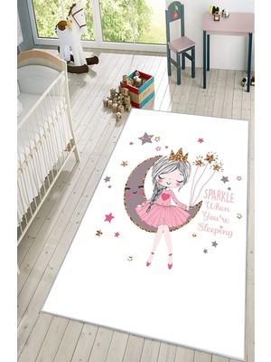 BigArts Home Çocuk Odası Halısı Kaymaz Taban Leke Tutmaz Yıkanabilir Oyun ve Bebek Odası Halısı