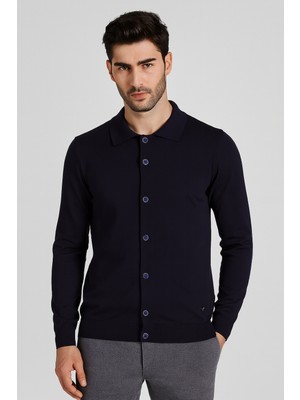 Ncs Jeans Erkek Triko Hırka Lacivert