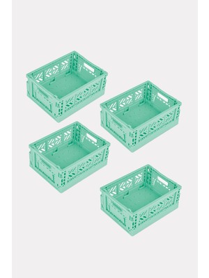 Aykasa 4 Adet - Micro Box Warm Mint Katlanabilir Kasa 111506