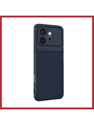 Bezos Huawei Honor 600 Uyumlu Auto Focus Karbon Kapak - Lacivert Strsnl