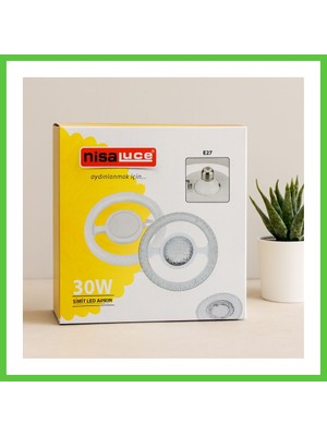 Bezos 30W E27 LED Ampul 6500K 2700 Lumen Simit Model (Mika Kristal Plastik Cam) Vengners