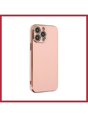 Bezos iPhone 14 Pro Uyumlu Kılıf Volet Silikon - Pembe Strsnl
