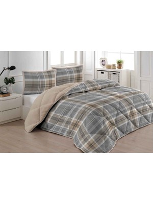 Merinos Comforter Yorgan Seti 220X240 Juni Gri