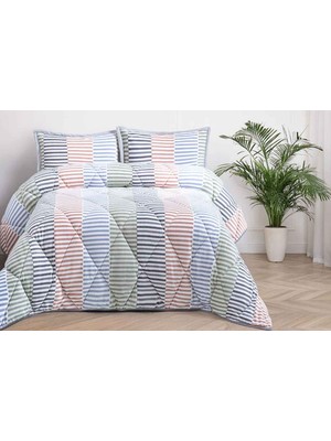 Merinos Comforter Yorgan Seti 220X240 Loni Mavi