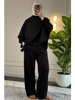 Suede Style 6770 - Şık Rahat Salaş Modal Alt Üst Tesettür Takım