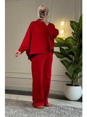 Suede Style 6770 - Şık Rahat Salaş Modal Alt Üst Tesettür Takım