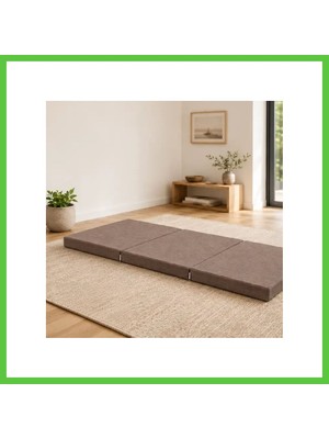 Bezos Üç Parçalı Katlanır Minder · 60 × 180 × 7 cm | Kahve | Iç Mekân Vengners
