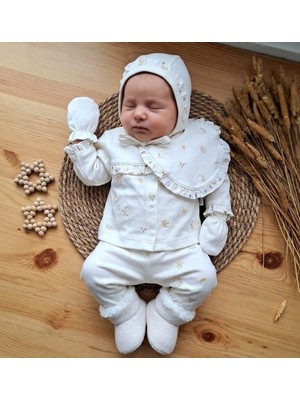 Masal Bebe Tonton Bebe Kız 0-3 Ay Çiçekli Fırfırlı 5lihastene