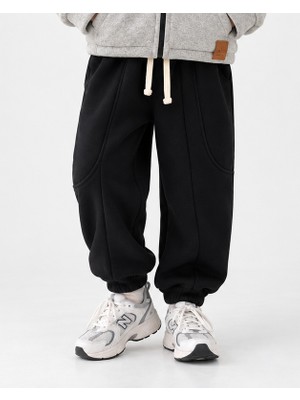RG Brand Çocuk Kavisli Cepli Jogger Pantolon | Bağcıklı Bol Kesim | 3–9 Yaş | 3 Renk | RG1790