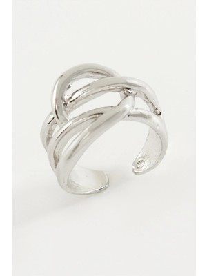 İlkyaz Fashion If Oval Metal Yüzük