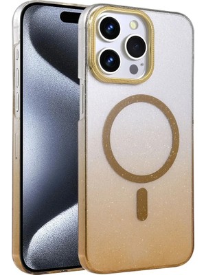 İlkyaz Fashion If Iphone 14 Pro Max Glossy Magsafe Kapak - Çöl Titanyum