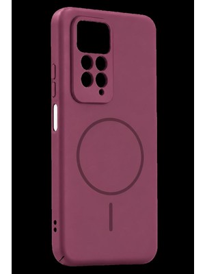 sbodurhome Xiaomi Redmi Note 11 Pro Mika Pc Magsafe Kapak - Bordo