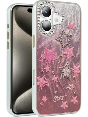 İlkyaz Fashion If Iphone 16 Kılıf Blade Aynalı Desenli Kapak - Desen 7