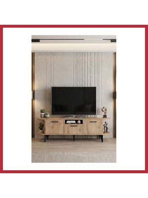 Bezos Mira Tv Sehpası Suntalam Bej 160X35 cm Strsnl