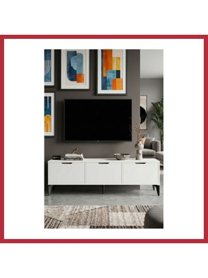 Bezos Royal Tv Sehpası Suntalam Beyaz 160X35 Strsnl