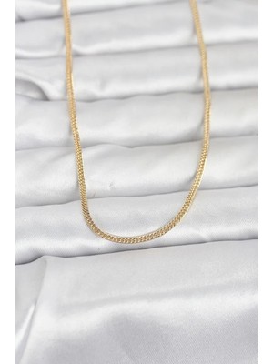 Aydogan's cm 14K Gold Renk Dolgun Zincir Model 60 cm Kadın Kolye - Bayi Depom