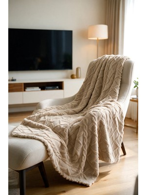 Decomia Home Chain Vizon Wellsoft Peluş Tv Battaniyesi Koltuk Şalı (110 x 160 Cm)