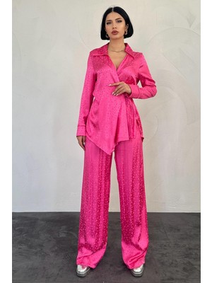 Maxi Modena Pembe Jakarlı Biye Takım