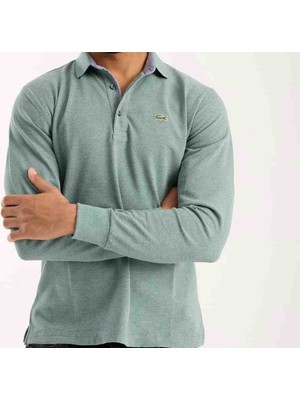 Lacoste  Polo Regular Fit  Yeşil Uzun  Kol