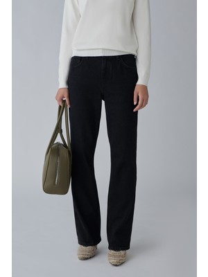 Suud Collection Siyah Effortless Straight Jean