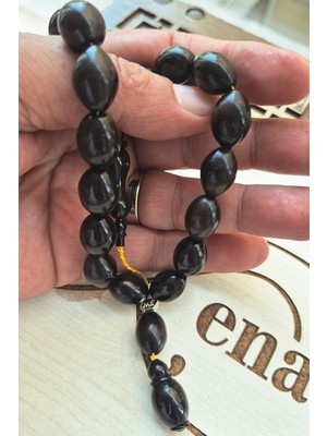 Zenaatkar 12X17MM Usta Mühürlü Efe Boy Siyah Kuka Tesbih