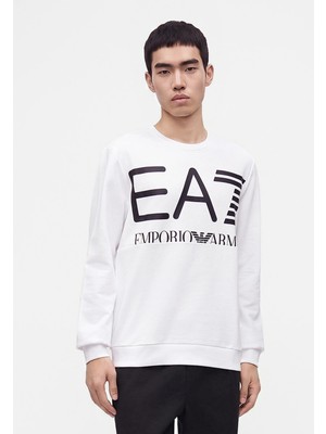 EA7 7M002201AF27189 Sweatshırt Beyaz