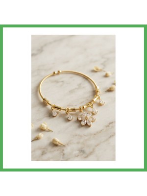 Astraltech Pirinç Gold Renk Ysx Lotus Model Charmlı Bileklik Bezoss