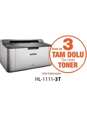 Bezos Brother HL-1111-3T Mono Yazici (3 Tam Dolu Toner)