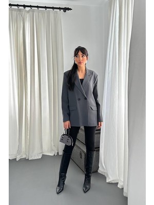 Maxi Modena Füme Blazer Ceket